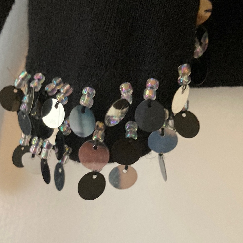 HOST PICK😀Black Sequin Embellished Shrug - Picture 4 of 6